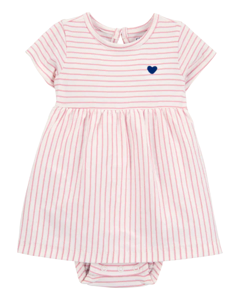 Vestido romper de algodón para niña marca Carter´s