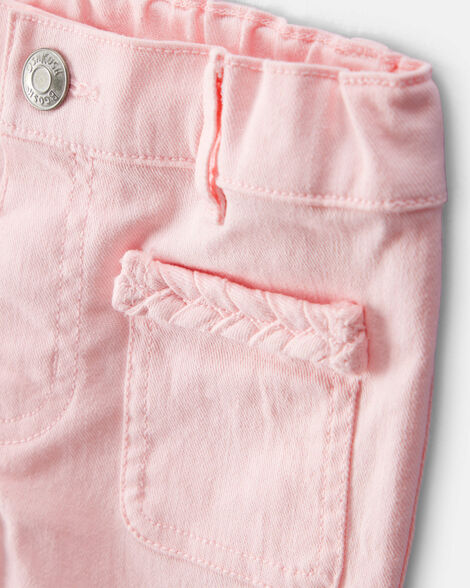 Pantalón de mezclilla acampanado para niña marca Carter's