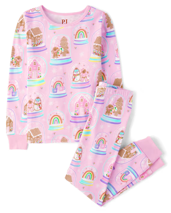 Pijamas de 2 piezas de algodón para niña marca Children's Place