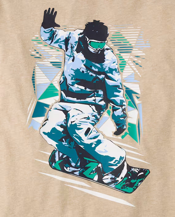 Playera manga larga de algodón para niño marca Children's Place