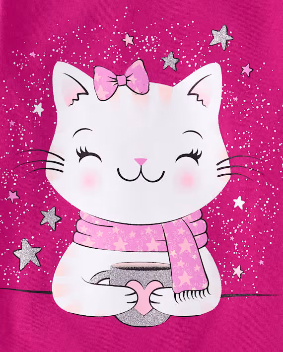 Blusa de algodón manga larga para niña marca Children's Place