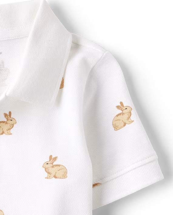 Playera de algodón tipo Polo para niño marca Children's Place