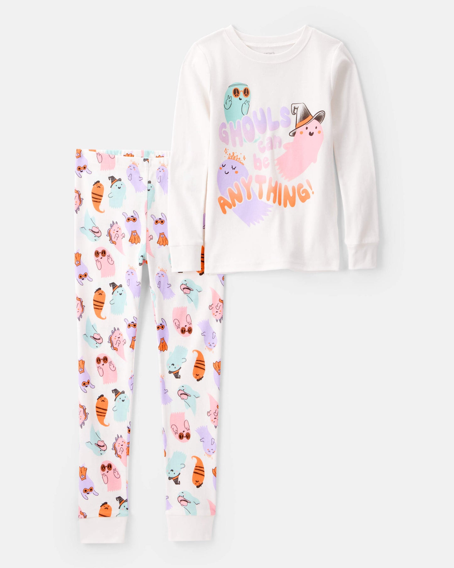 Pijamas de 2 piezas de algodón para niña marca Carter´s