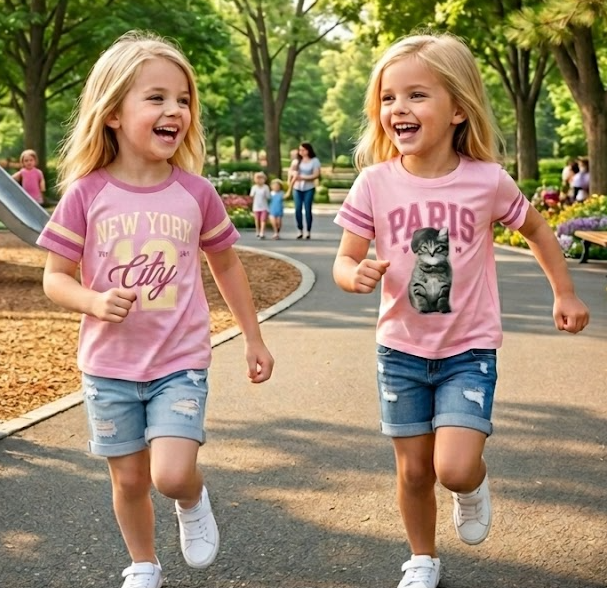 Dúo de shorts de mezclilla para niña marca Children's Place