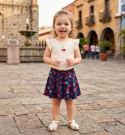 Set de 2 piezas de algodón para niña marca Children's Place