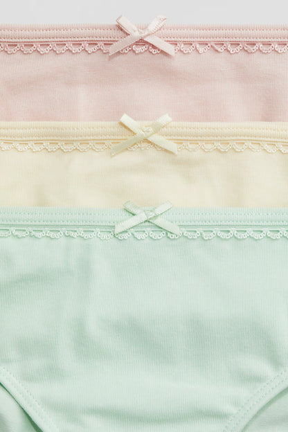Paquete de 5 panties de algodón para niña marca H&M