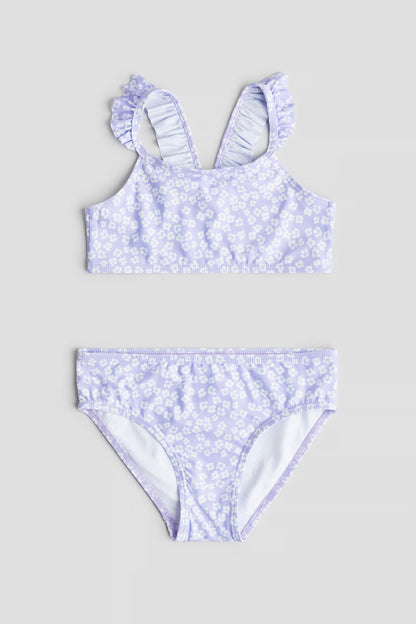 Bikini de 2 piezas con olán para niña