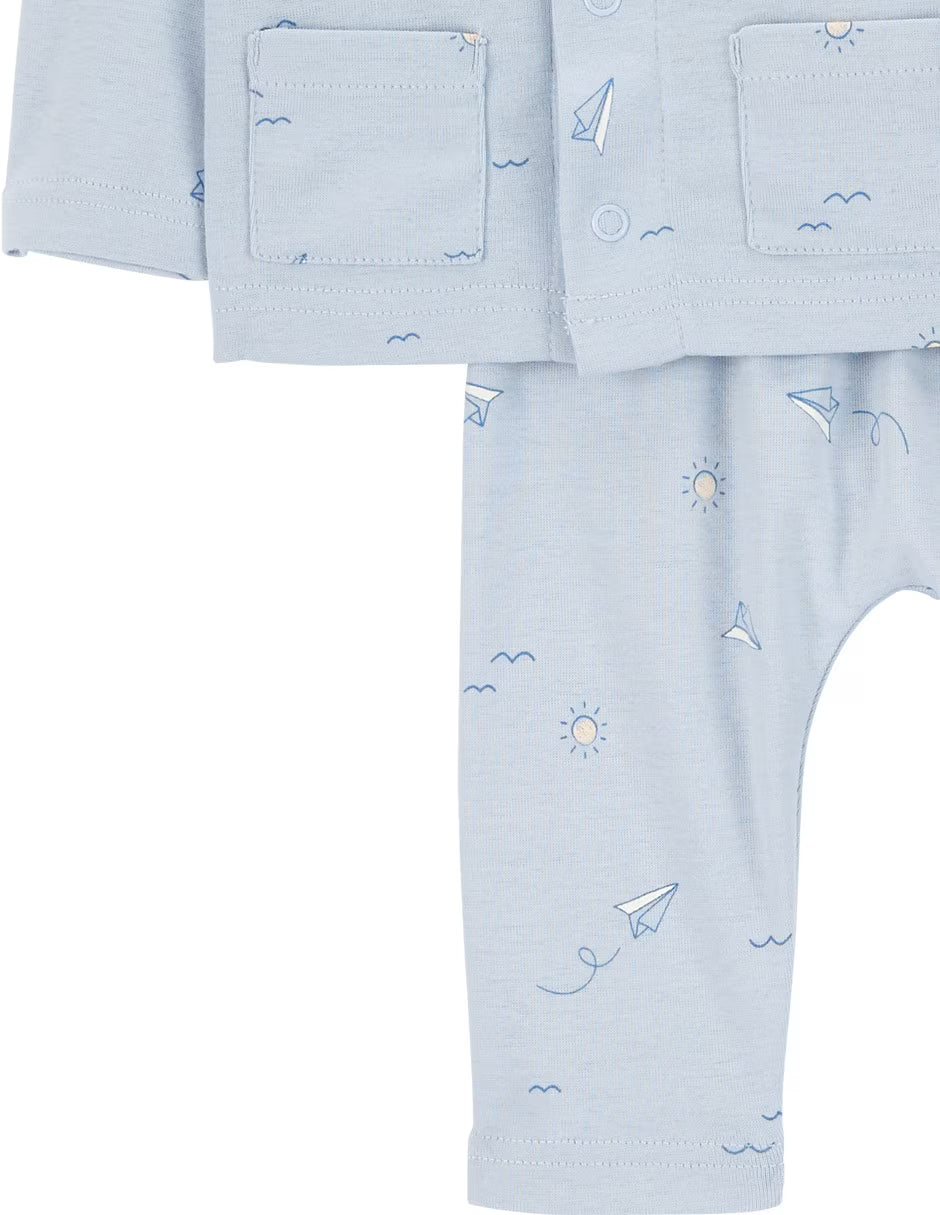 Set de 3 piezas de algodón para niño marca Carter´s