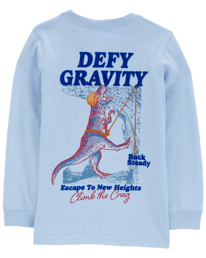 Playera manga larga de algodón para niño marca Carter's