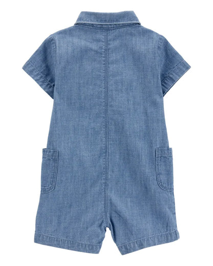 Romper de mezclilla de algodón para niño marca Carter´s