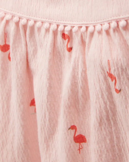 Set de 2 piezas de algodón para niña marca Carter's