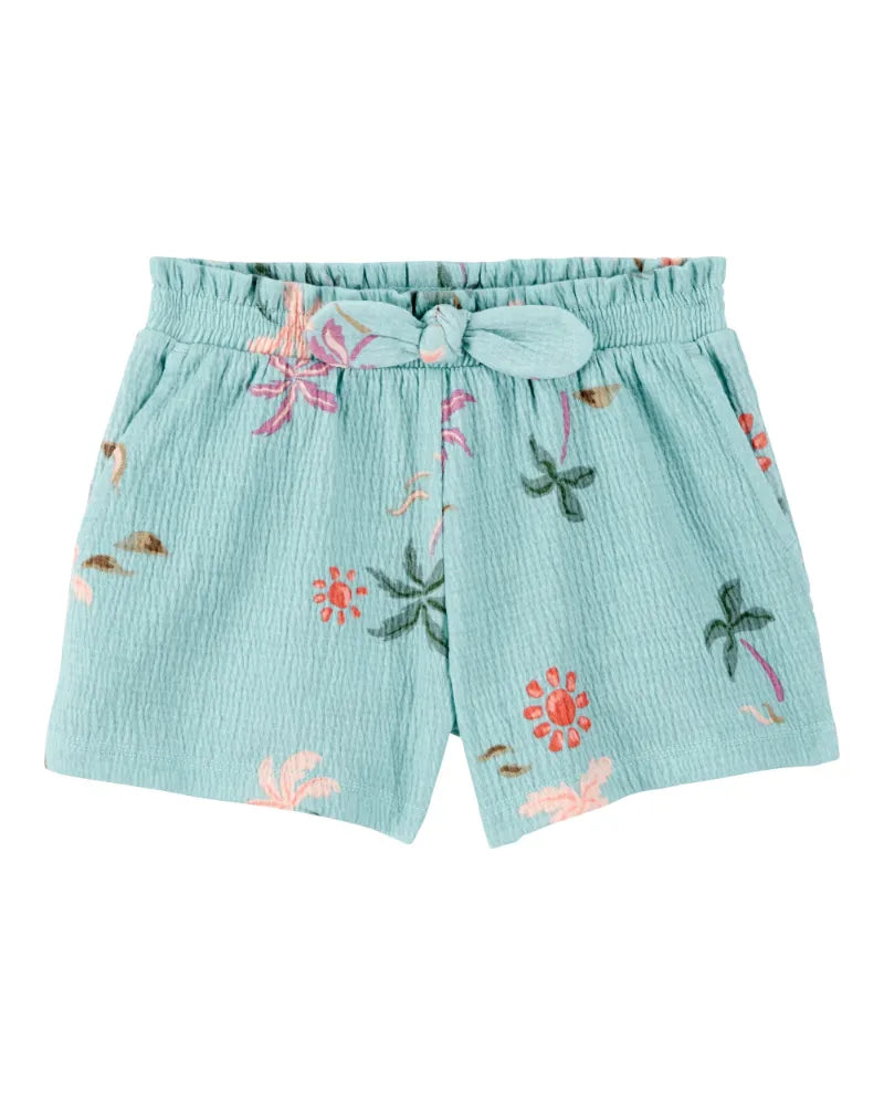 Short de algodón para niña marca Carter's
