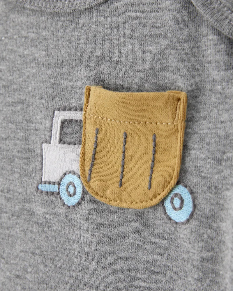 Set de 5 pañaleros de algodón para niño marca Carter´s