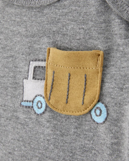 Set de 5 pañaleros de algodón para niño marca Carter´s