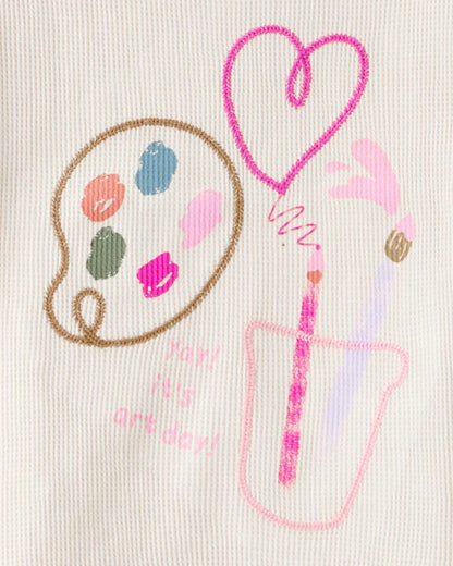 Blusa de algodón para niña marca Carter's