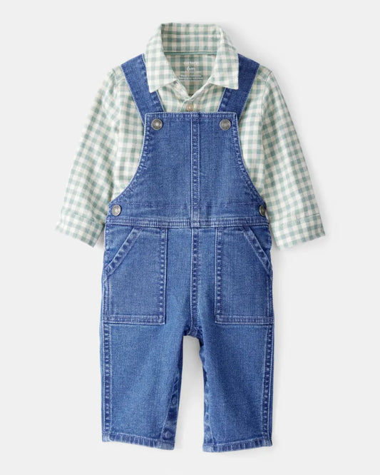 Set de 2 piezas de algodón para niño marca Carter's