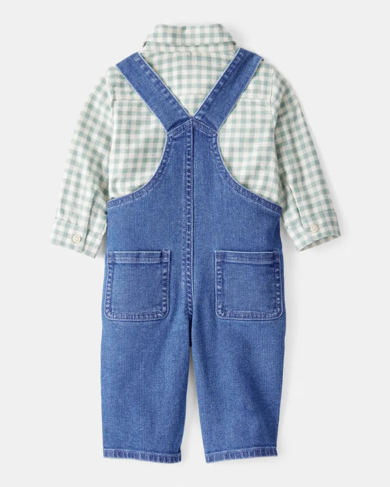 Set de 2 piezas de algodón para niño marca Carter's