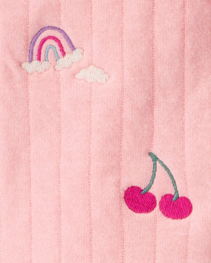 Set de 3 piezas de algodón para niña marca Carter´s