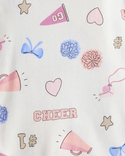 Dúo de pijamas de algodón para niña marca Carter´s