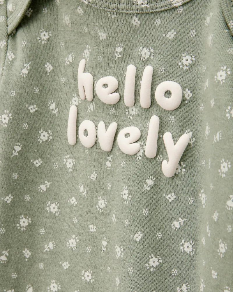 Set de 5 pañaleros de algodón para niña marca Carter´s