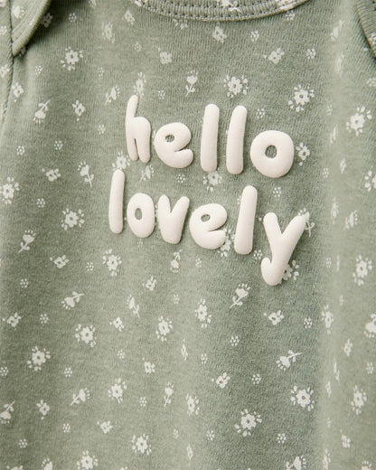 Set de 5 pañaleros de algodón para niña marca Carter´s