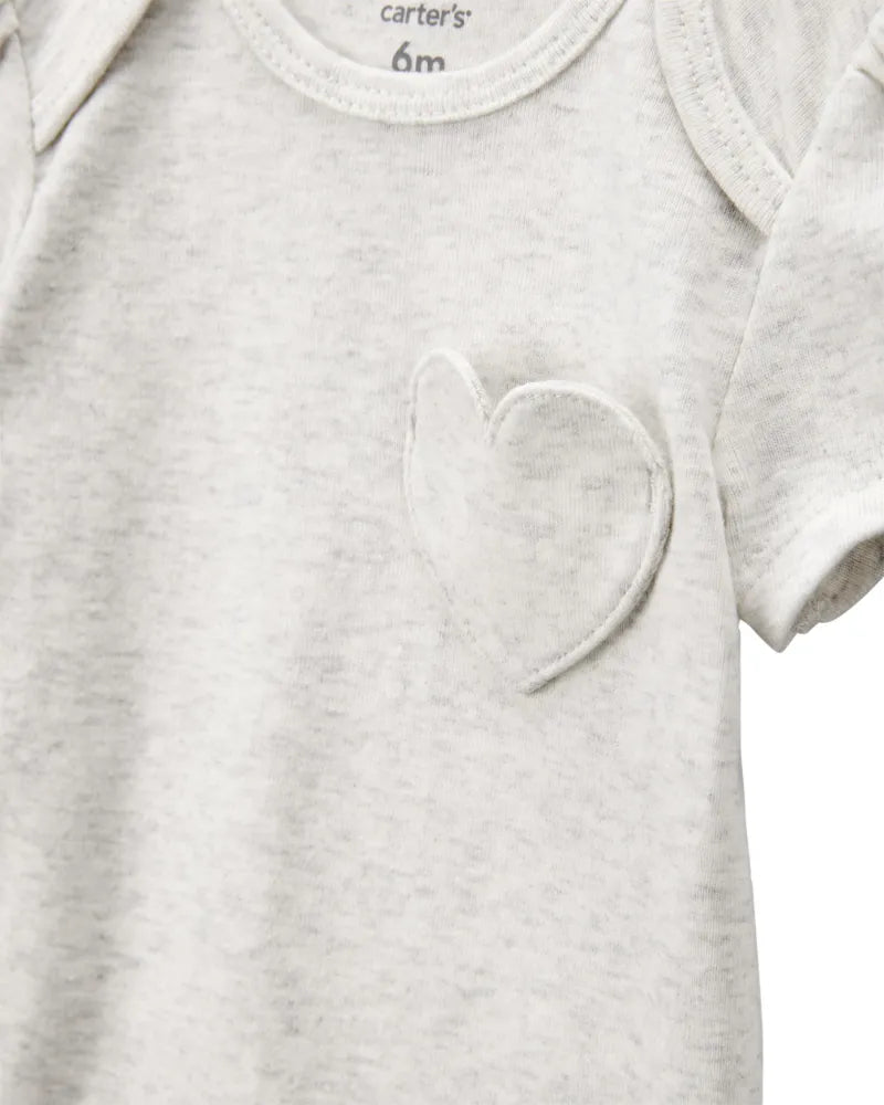 Set de 5 pañaleros de algodón para niña marca Carter´s