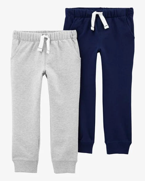 Dúo de pants de algodón para niño marca Carter's