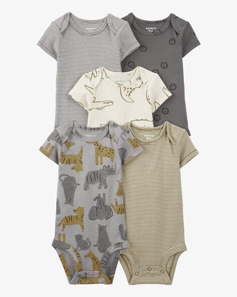 Set de 5 pañaleros de algodón para niño marca Carter's