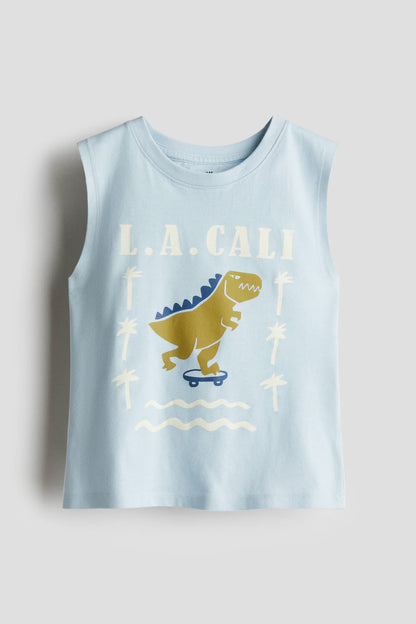 Playera resacada de algodón para niño marca H&M