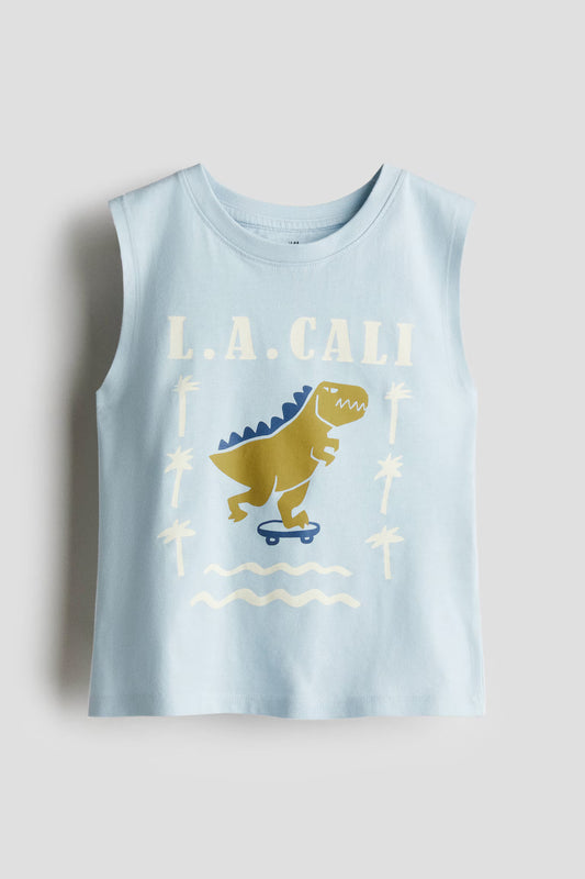 Playera resacada de algodón para niño marca H&M