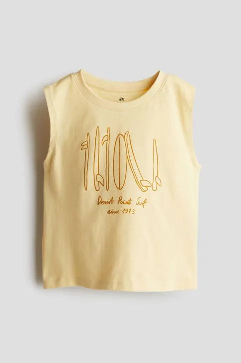Playera resacada de algodón para niño marca H&M