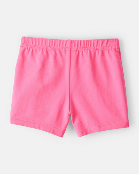 Dúo de biker shorts de algodón para niña marca Carter's
