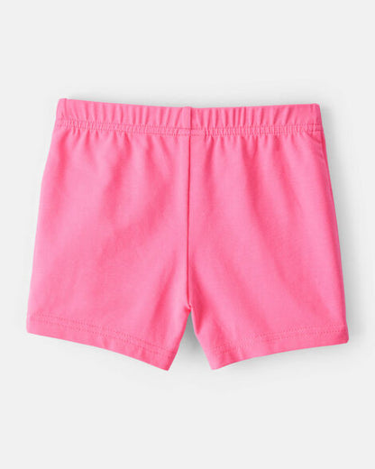 Dúo de biker shorts de algodón para niña marca Carter's