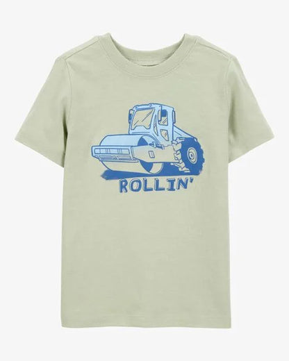 Playera de algodón para niño marca Carter´s