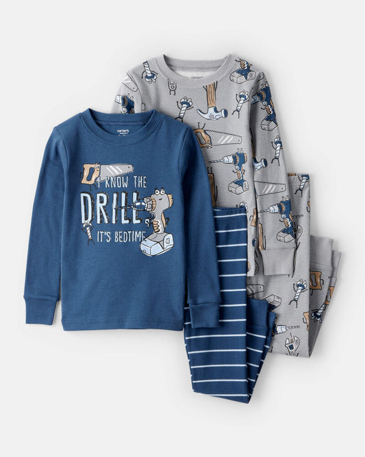 Dúo de pijamas de algodón para niño marca Carter´s