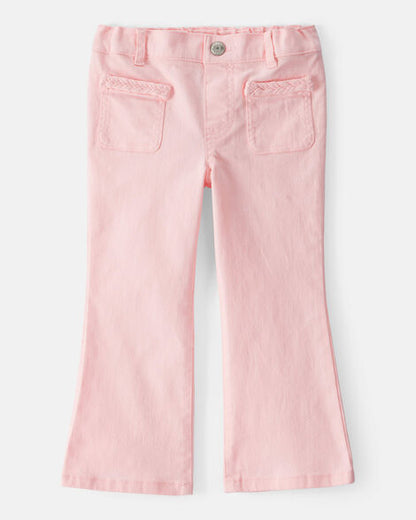 Pantalón de mezclilla acampanado para niña marca Carter's