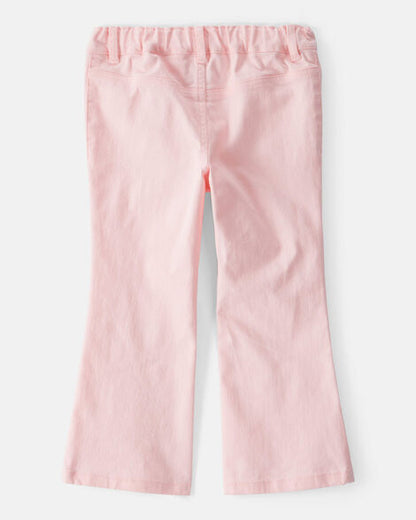 Pantalón de mezclilla acampanado para niña marca Carter's