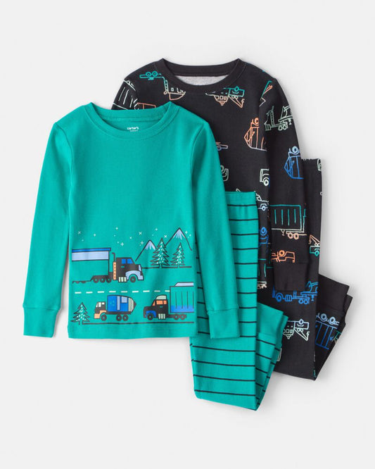 Dúo de pijamas de algodón para niño marca Carter´s