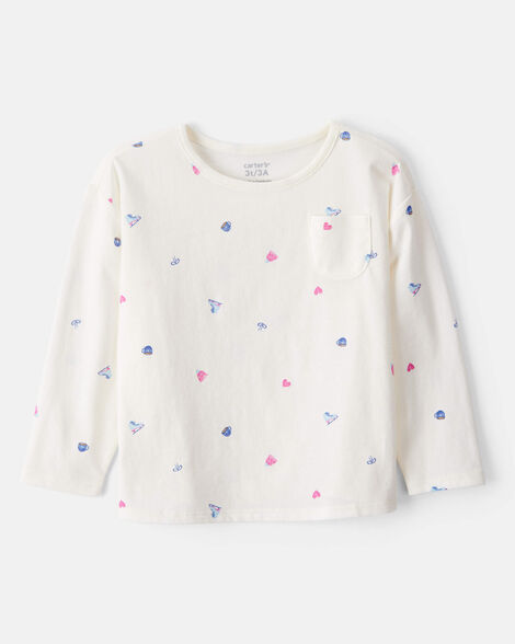 Blusa de algodón para niña marca Carter's