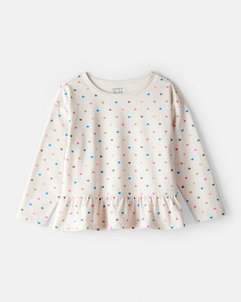 Blusa de algodón para niña marca Carter's