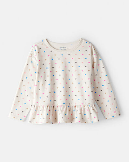 Blusa de algodón para niña marca Carter's