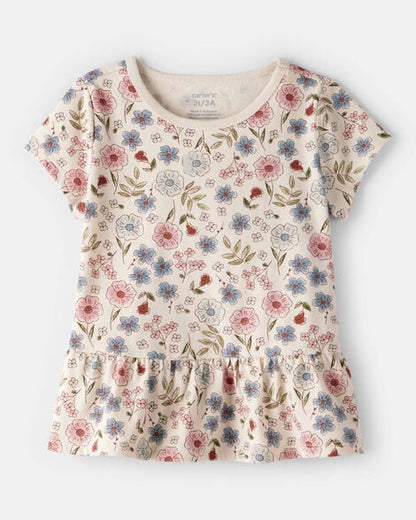 Blusa de algodón para niña marca Carter's