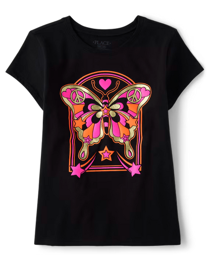 Playera de algodón para niña marca Children's Place