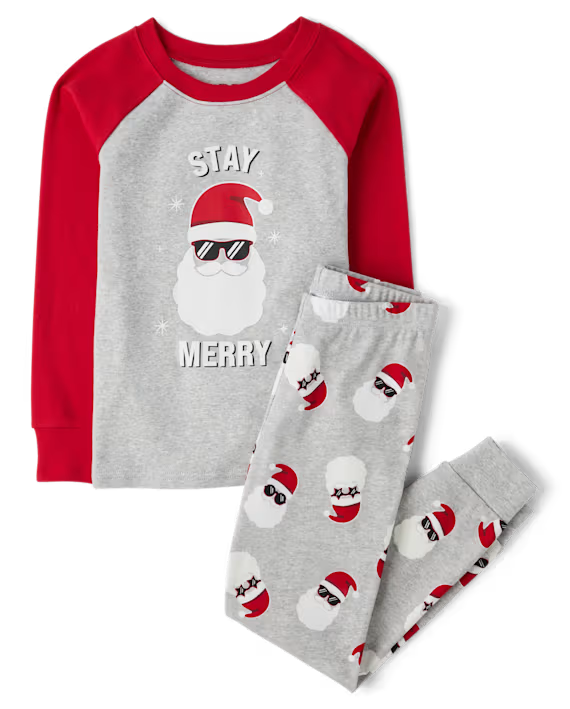 Pijamas de 2 piezas de algodón unisex marca Children's Place