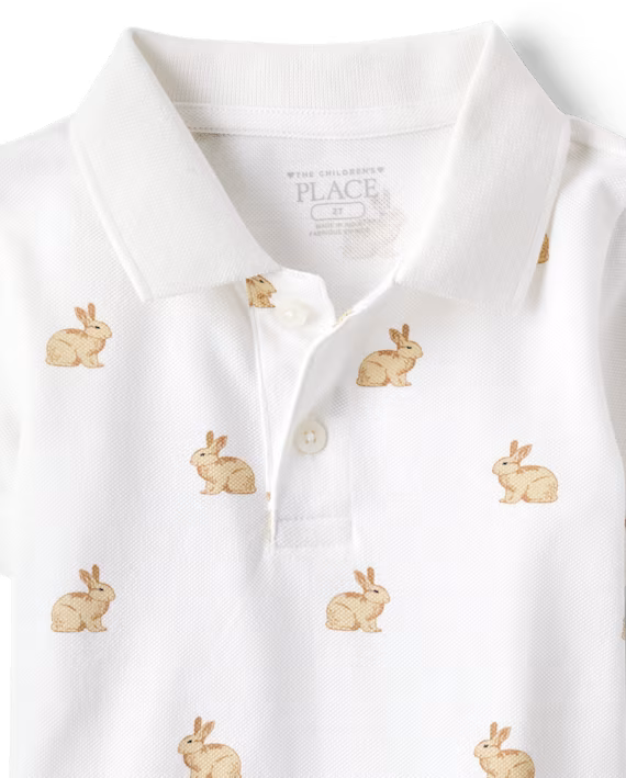 Playera de algodón tipo Polo para niño marca Children's Place