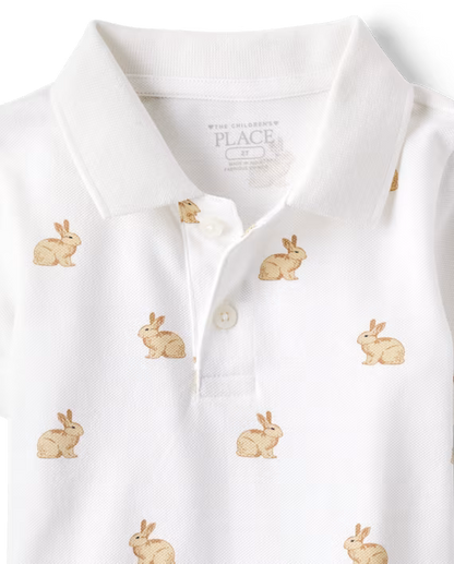 Playera de algodón tipo Polo para niño marca Children's Place