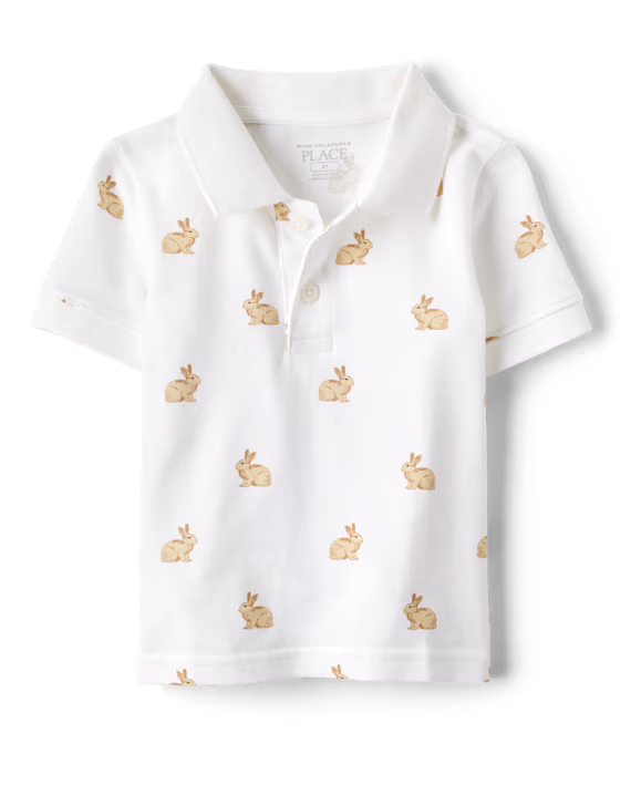 Playera de algodón tipo Polo para niño marca Children's Place