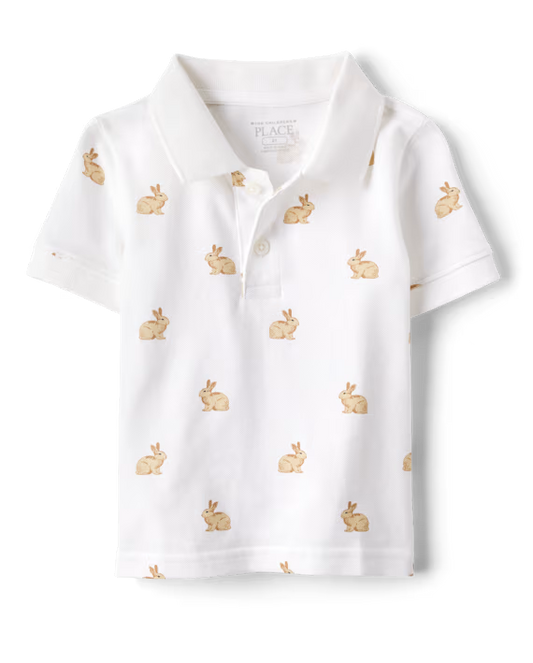 Playera de algodón tipo Polo para niño marca Children's Place