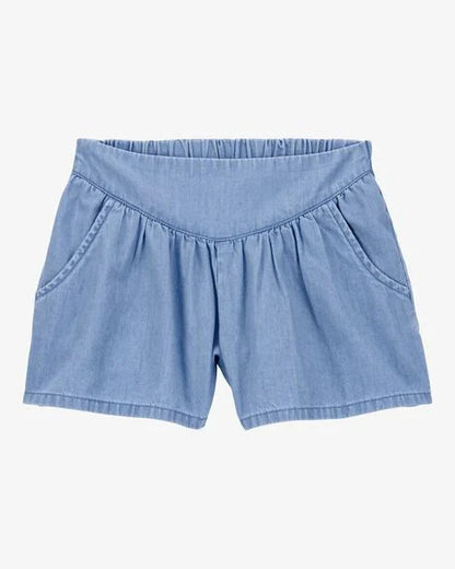 Short de algodón para niña marca Carter's