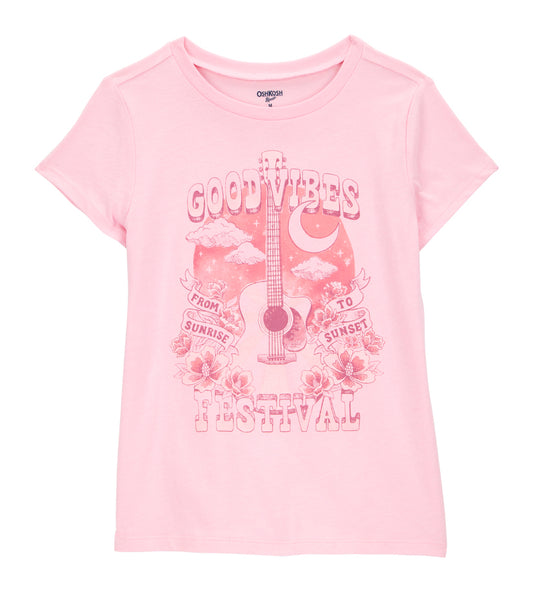 Playera de algodón de niña marca Oshkosh B'gosh
